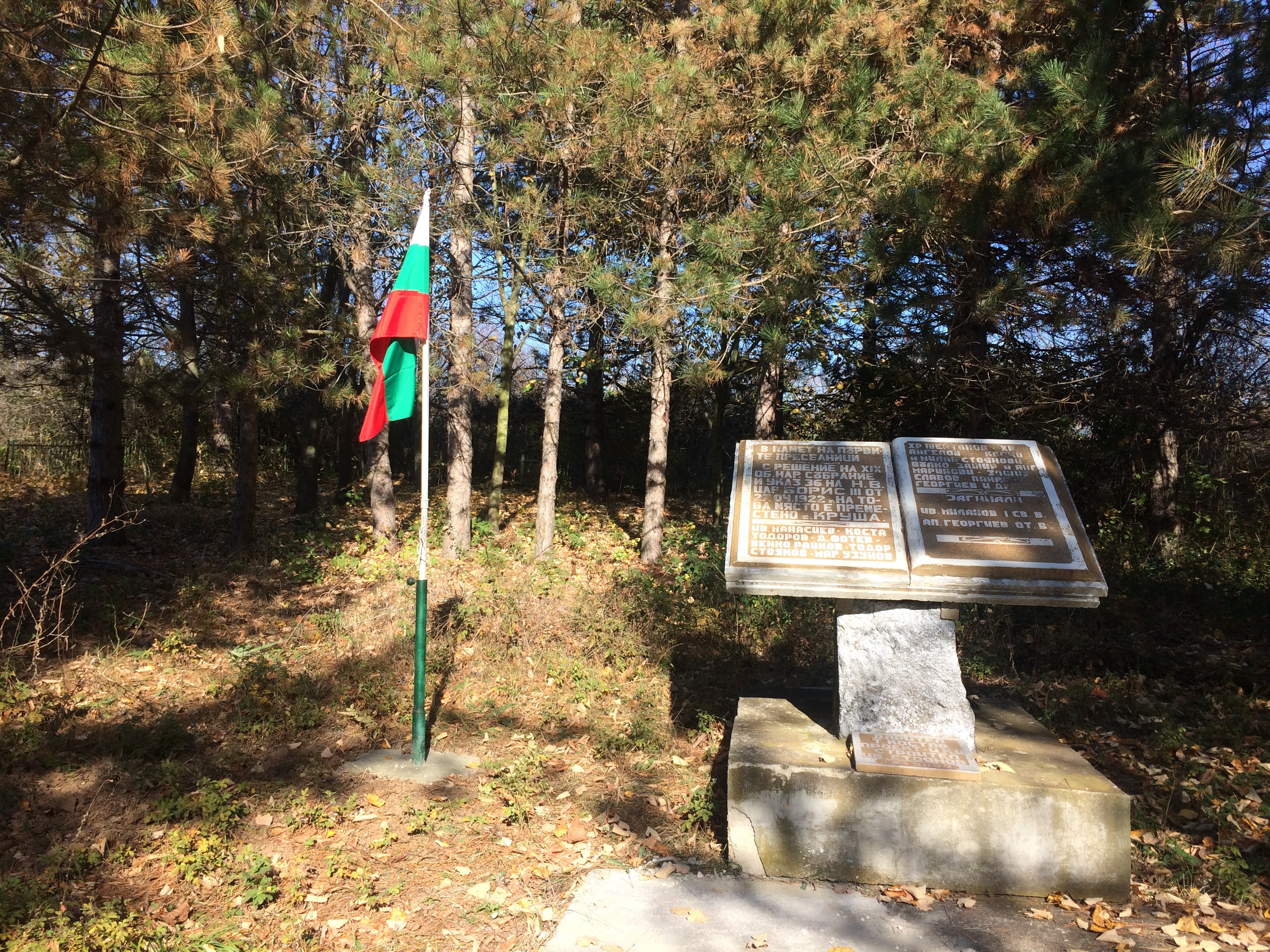 Българско знаме на Войнишкия паметник